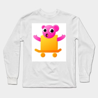 happy cartoon with cute design. Long Sleeve T-Shirt